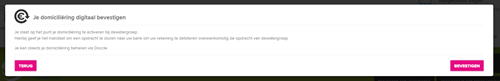 Domiciliëring aanvragen