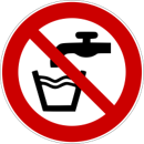 Pictogram ondrinkbaar ISO 7010