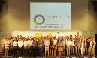 Groepsfoto winnaars milieucharter