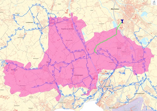 Zachter water nieuwe waterleiding Zemst