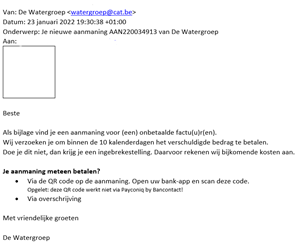 Voorbeeld phising