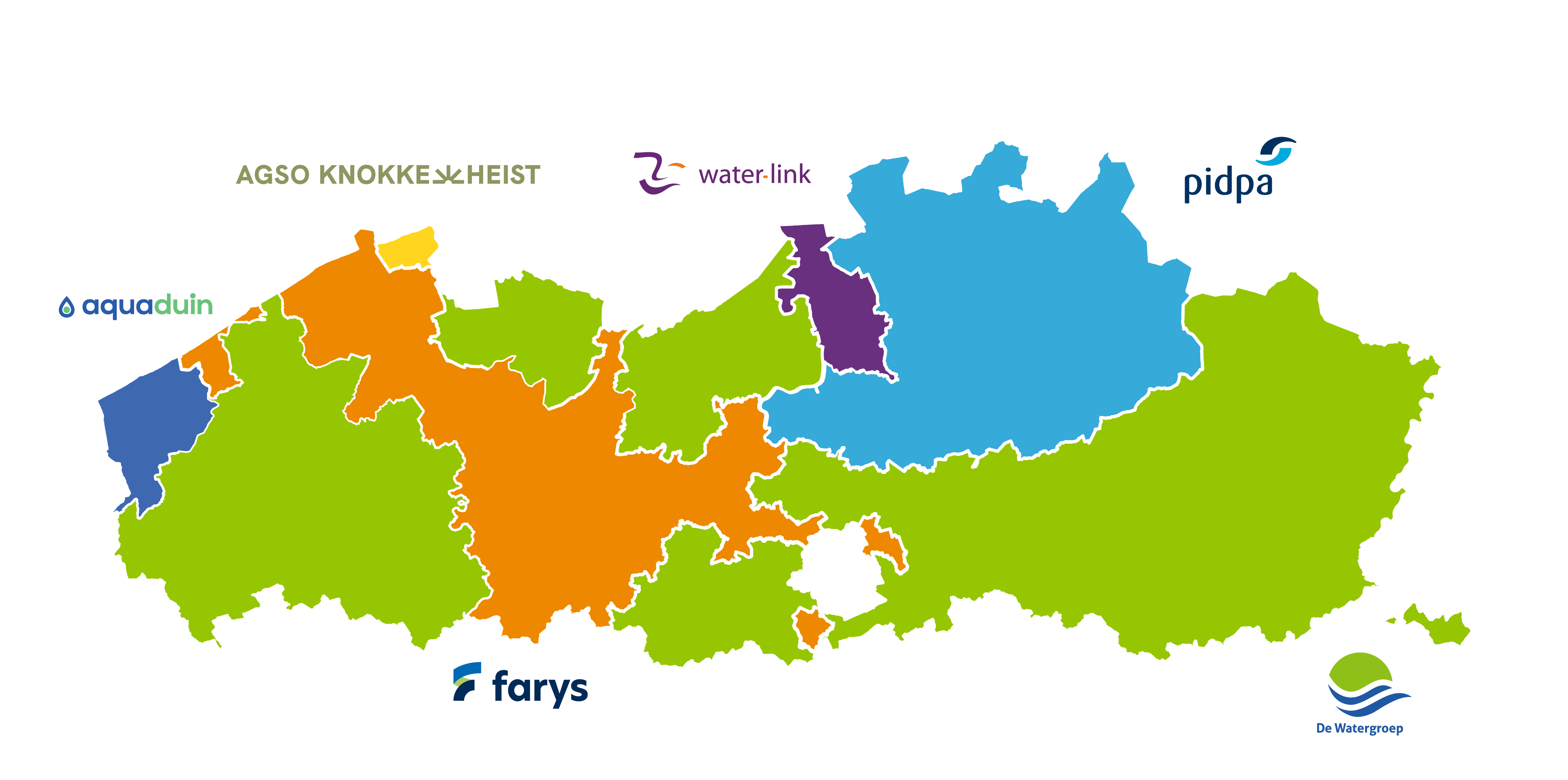 verzorgingsgebied water Vlaanderen