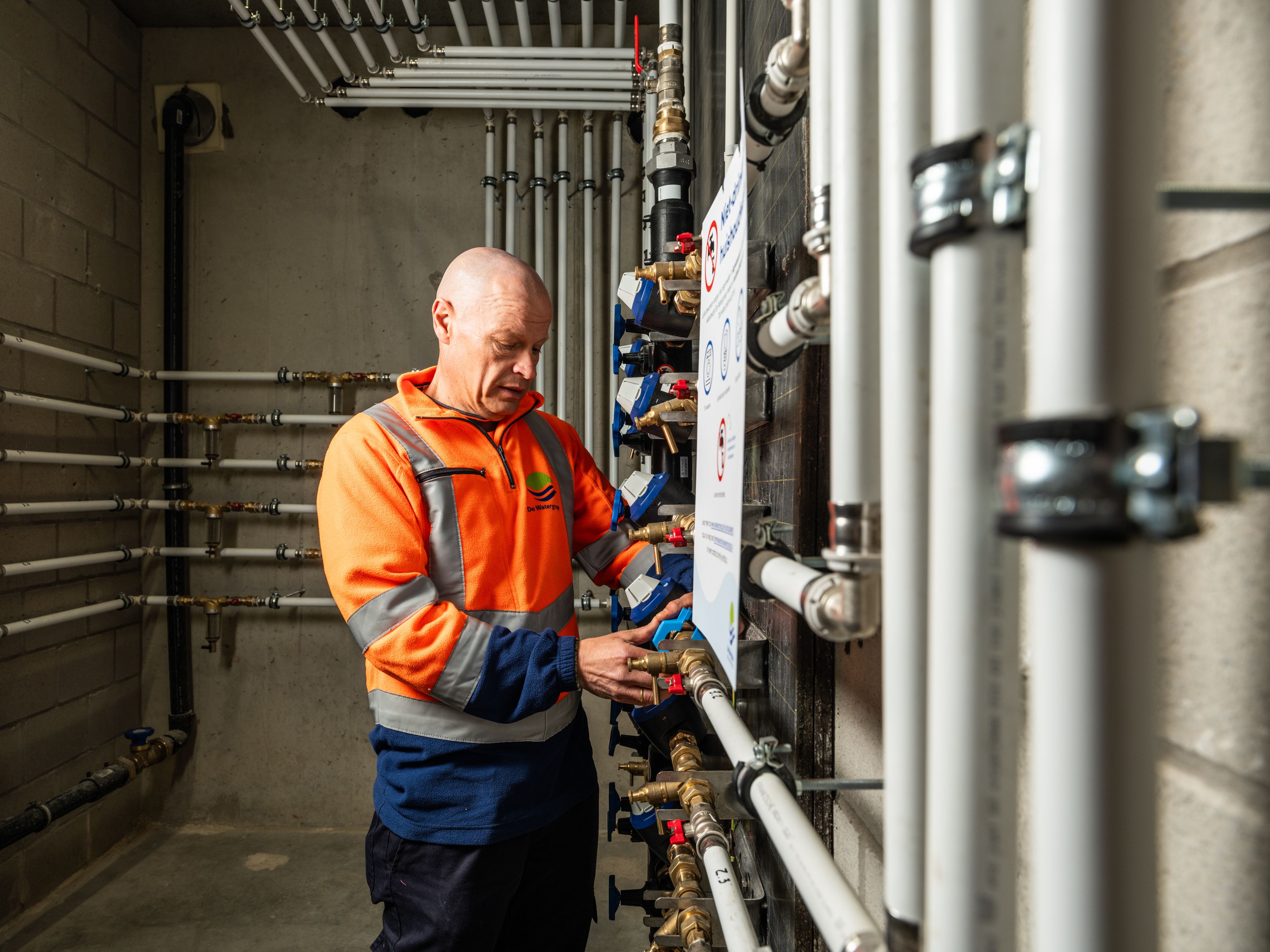 Sfeerbeeld digitale watermeter