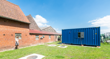 Container Harelbeke proefproject regenwater