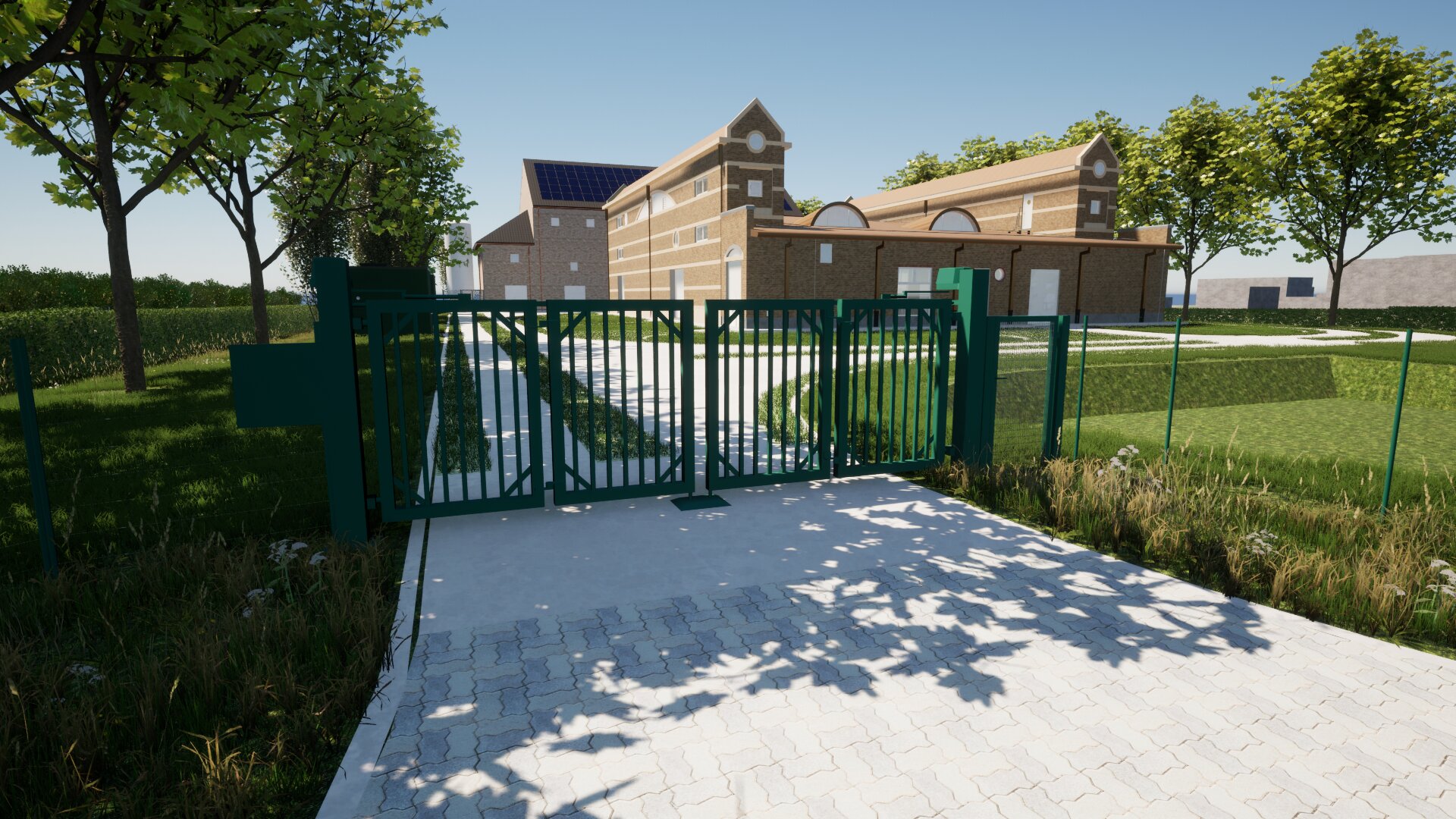 schets van het waterproductiecentrum nieuwerkerken