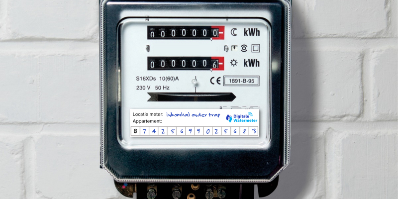 sticker elektriciteitsmeter