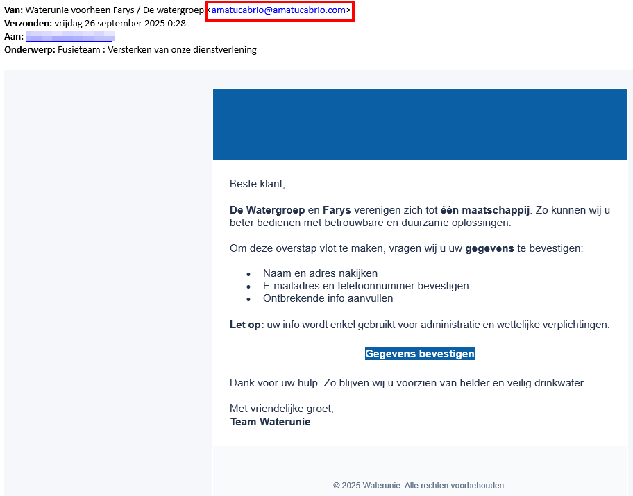 voorbeeld phishing