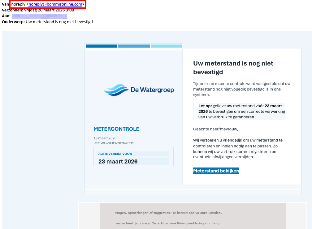 voorbeeld phishing