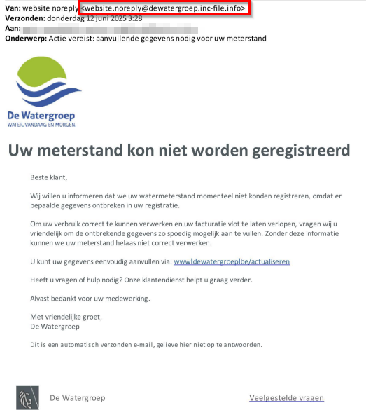 voorbeeld valse e-mail 12 juni