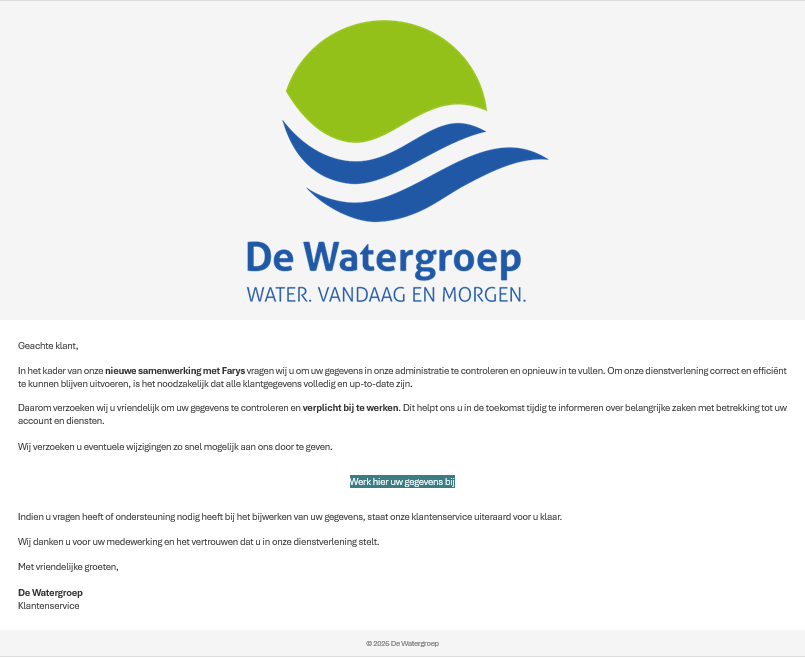 voorbeeld phishing e-mail